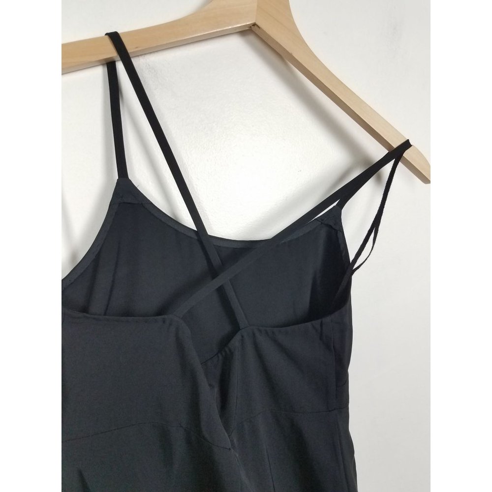Everlane Women's Sz. 00 Black The Japanese GoWeave Cross-Back Slip Dress NWT - Picture 6 of 8